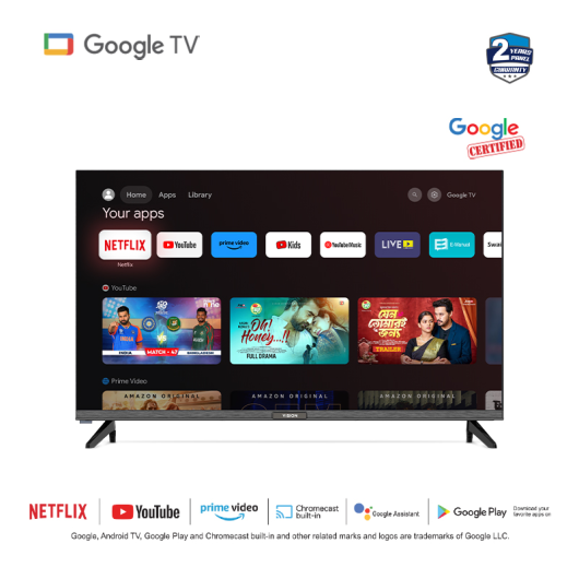 VISION 32" LED TV Z30 Smart Optima Google TV