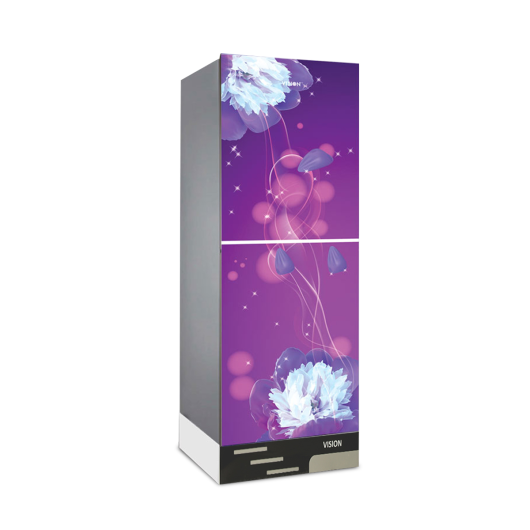 VISION-185 Liter  Glass Door Bottom Mount Refrigerator