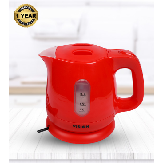 VISION Electric Kettle 0.8 Liter Red