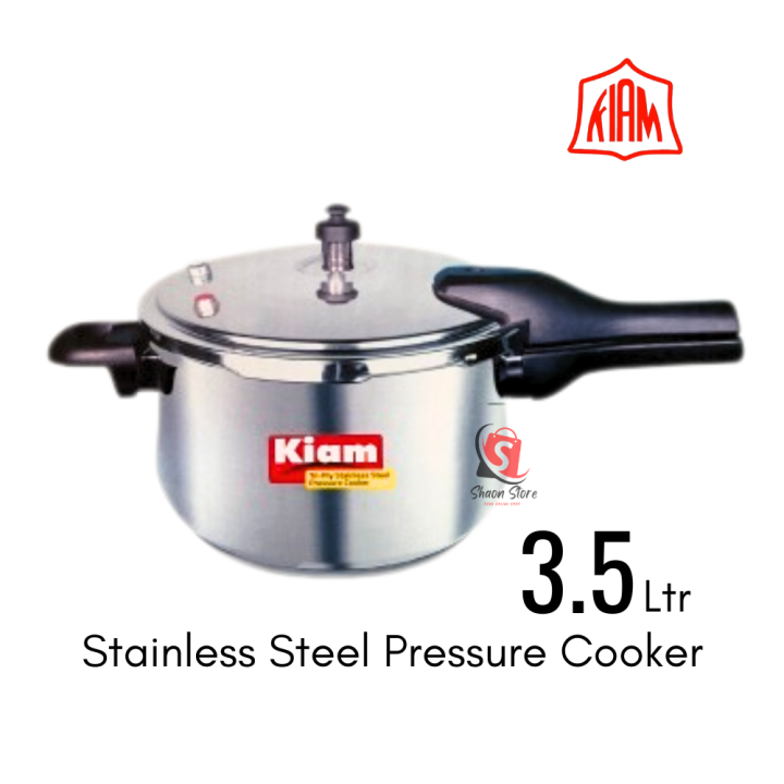 Kiam Stainless Steel Pressure Cooker - 3.5 Litre SS