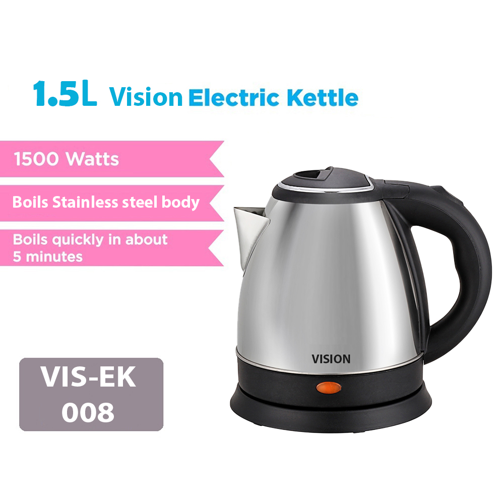 VISION Electric Kettle 1.5 Liter VIS-EK-008